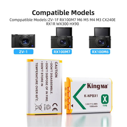 KingMa NP-BX1 | Sony | 1090mAh | Replacement Battery - 3