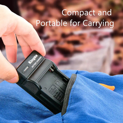 KingMa NP-F Series Charger | Sony | Single Slot | 550 570 750 960 & 970 | LED - 5