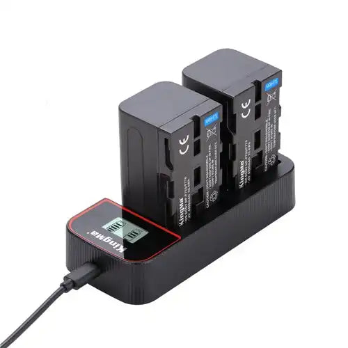 KingMa NP-F750 Set | Sony | 4400mAh Battery | Dual Charger | LCD - 2