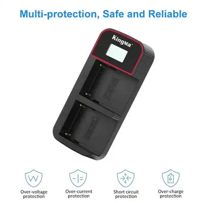 KingMa NP-F750 Set | Sony | 4400mAh Battery | Dual Charger | LCD - 5