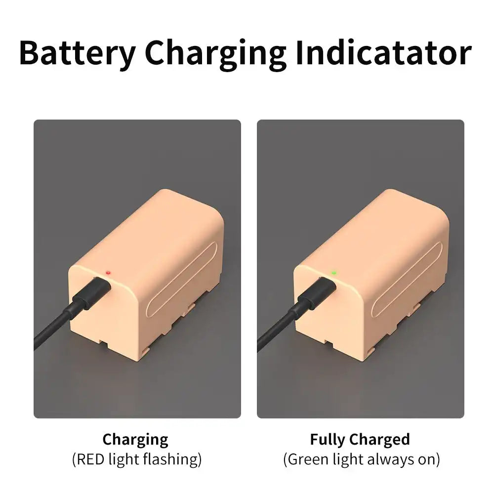 KingMa NP-F750 | Sony | 5200mAh | Replacement Battery | USB Type-C Port - 6