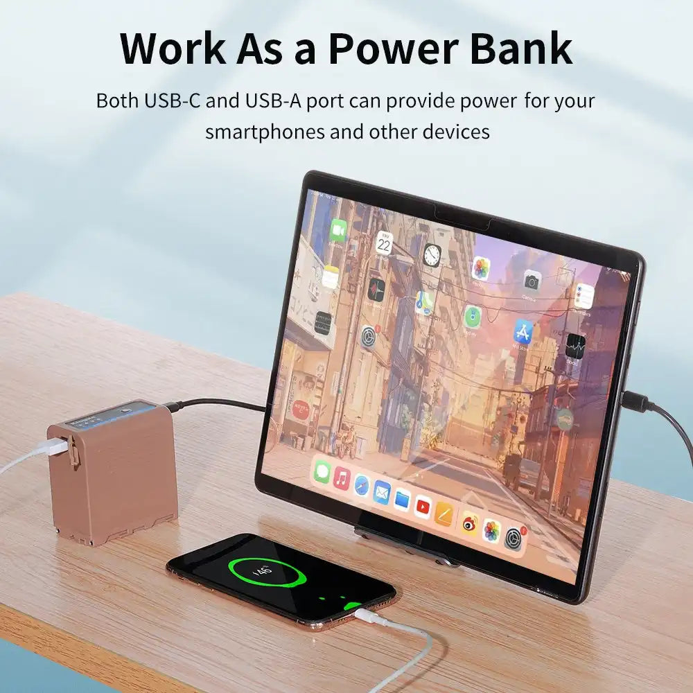 KingMa NP-F970 | Sony | 7800mAh | Replacement Battery | USB Type-C Port - 4