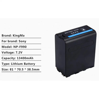 KingMa NP-F990 | Sony | 13400mAh | Replacement Battery - 7