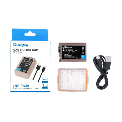 KingMa NP-FW50 | Sony | 1080mAh | Replacement Battery | USB Type-C Port - 6