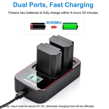 KingMa NP-FZ100 Set | Sony | 2000mAh Battery | Dual Charger | LCD - 3