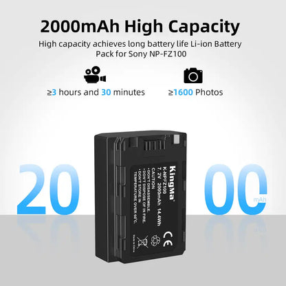 KingMa NP-FZ100 | Sony | 2000mAh | Replacement Battery - 3