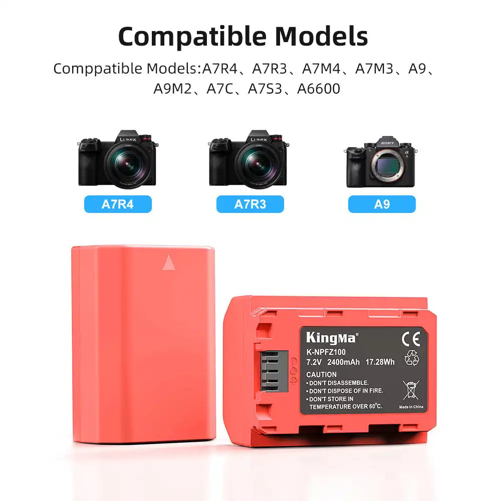 KingMa NP-FZ100 | Sony | 2400mAh | Replacement Battery - 5