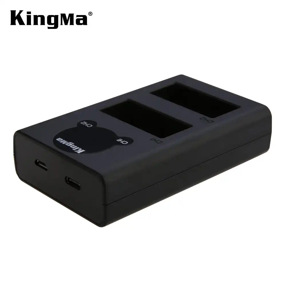 KingMa NP-W126 / W126s Battery Charger | Fujifilm Camera | Dual Slot LCD Display - 3