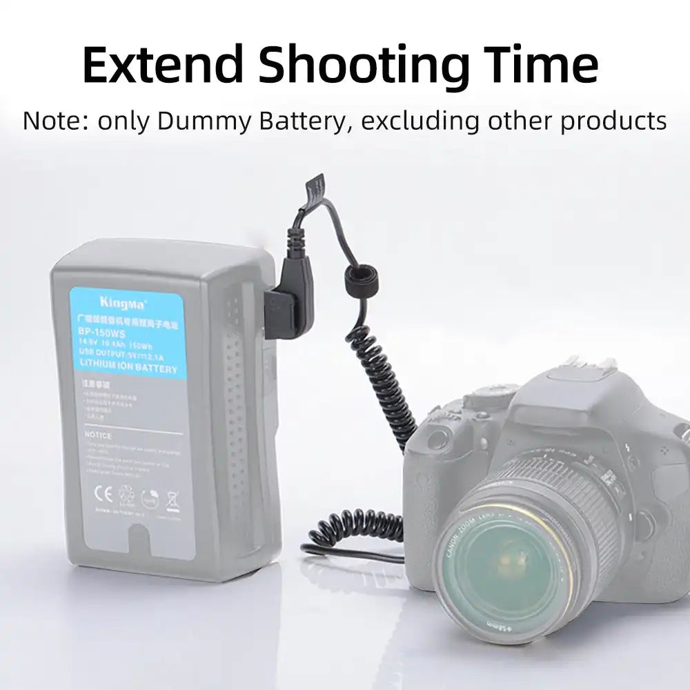 KingMa NP-W235 Dummy Battery | Fujifilm | D-Tap Connector Version - 4