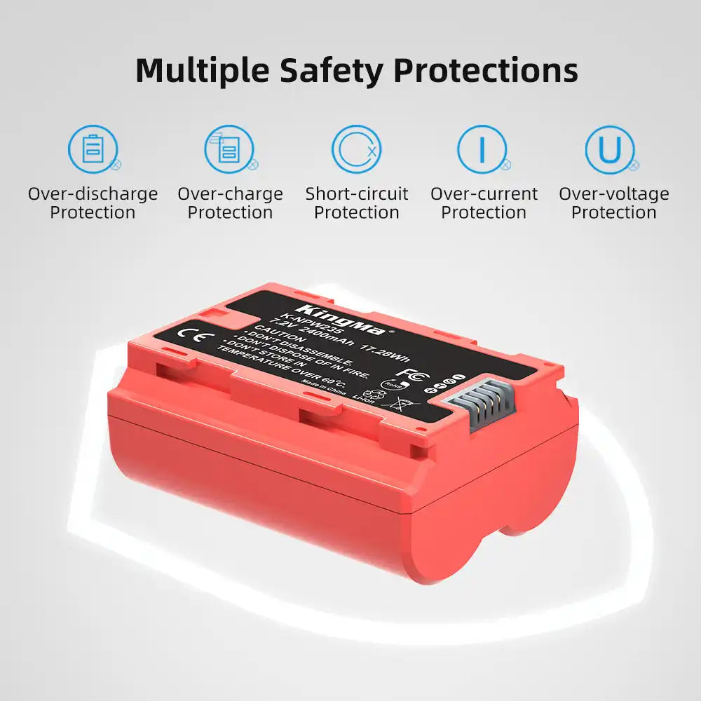 KingMa NP-W235 | Fujifilm | 2400mAh | Replacement Battery - 5