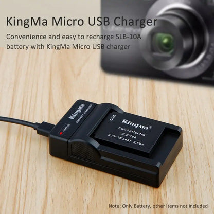 KingMa SLB-10A Replacement Battery | Samsung Cameras - 3