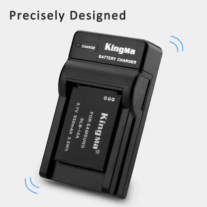 KingMa SLB-10A Set | Samsung | 950mAh Battery | Single Charger | LED - 4