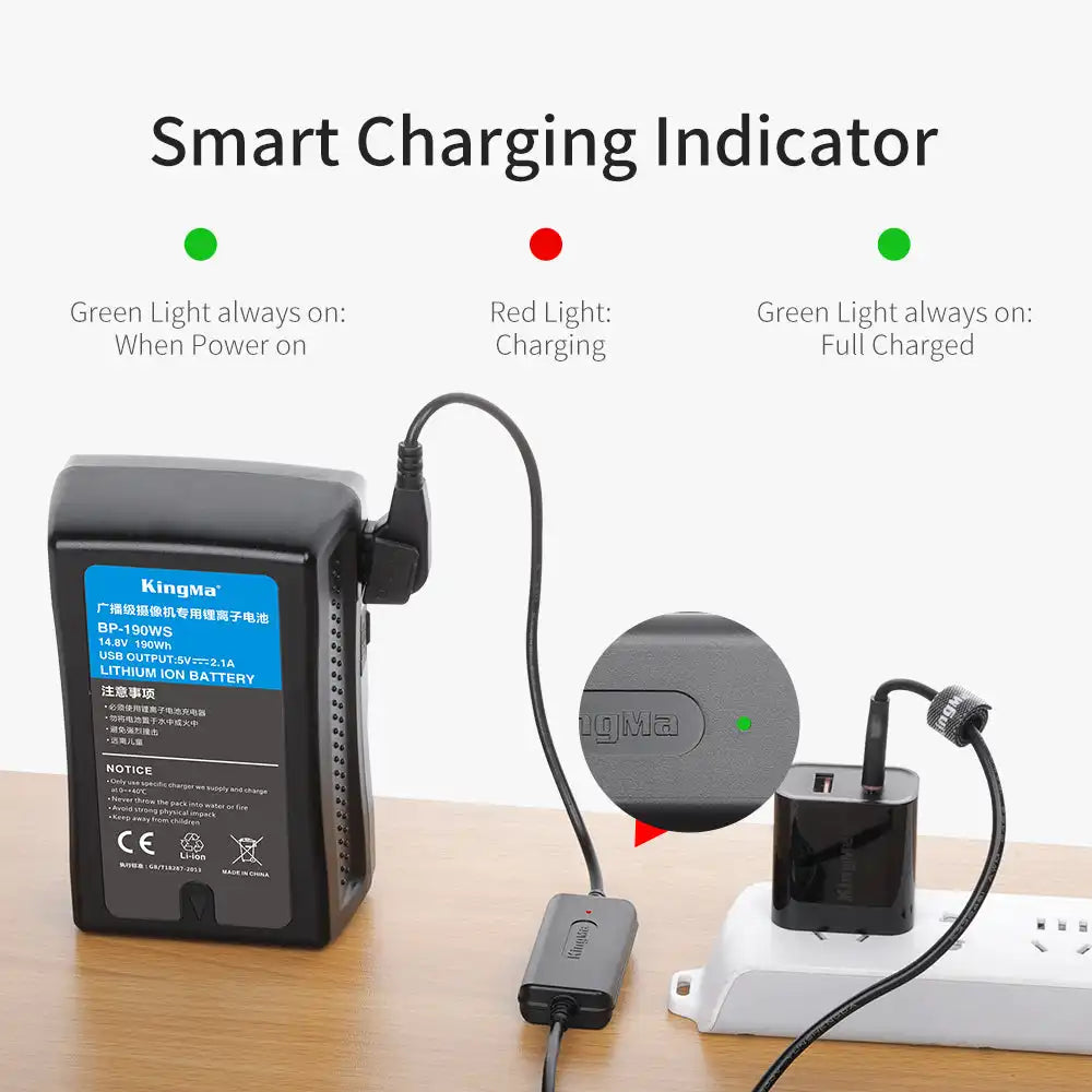 KingMa TC-DP3 | V-Mount | USB Type-C to D-Tap - 4