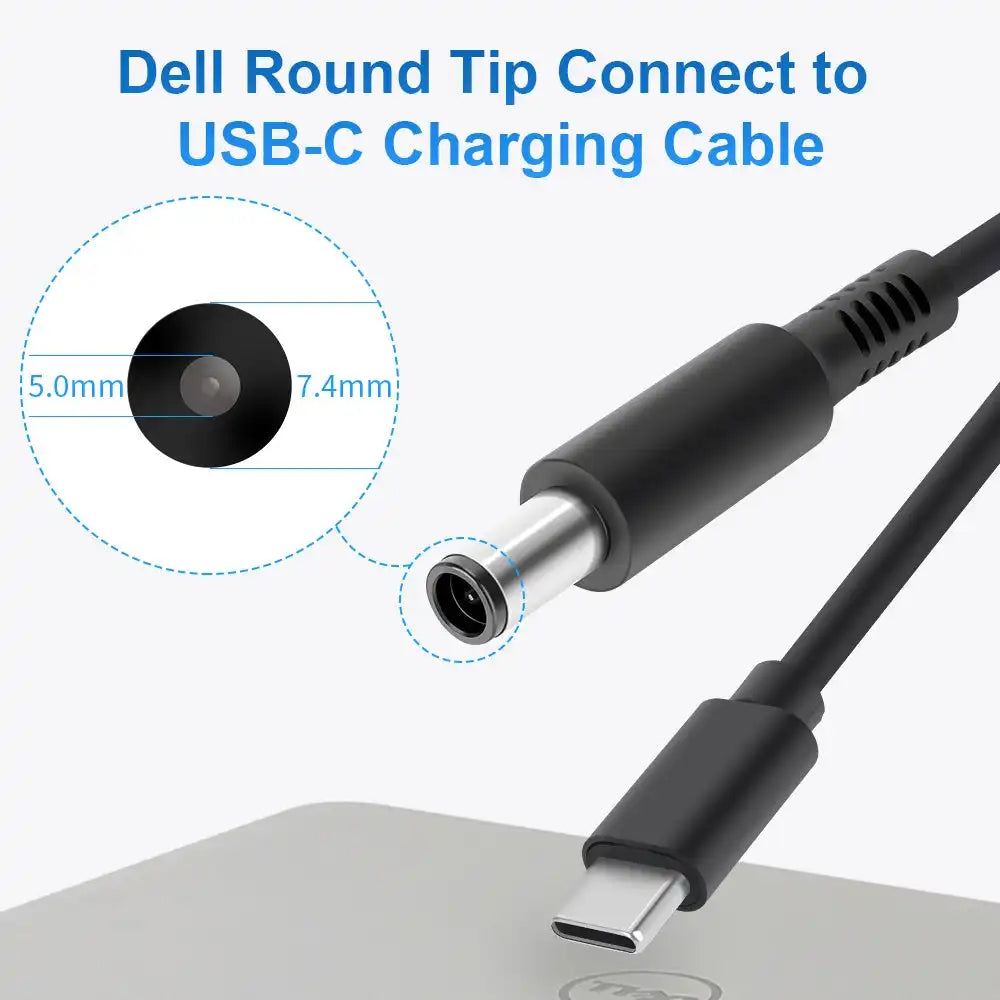 KingMa TC7450 | DELL | Round Tip | DC 7450 | Type-C Cable - 3