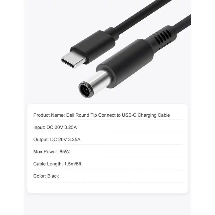 KingMa TC7450 | DELL | Round Tip | DC 7450 | Type-C Cable - 5