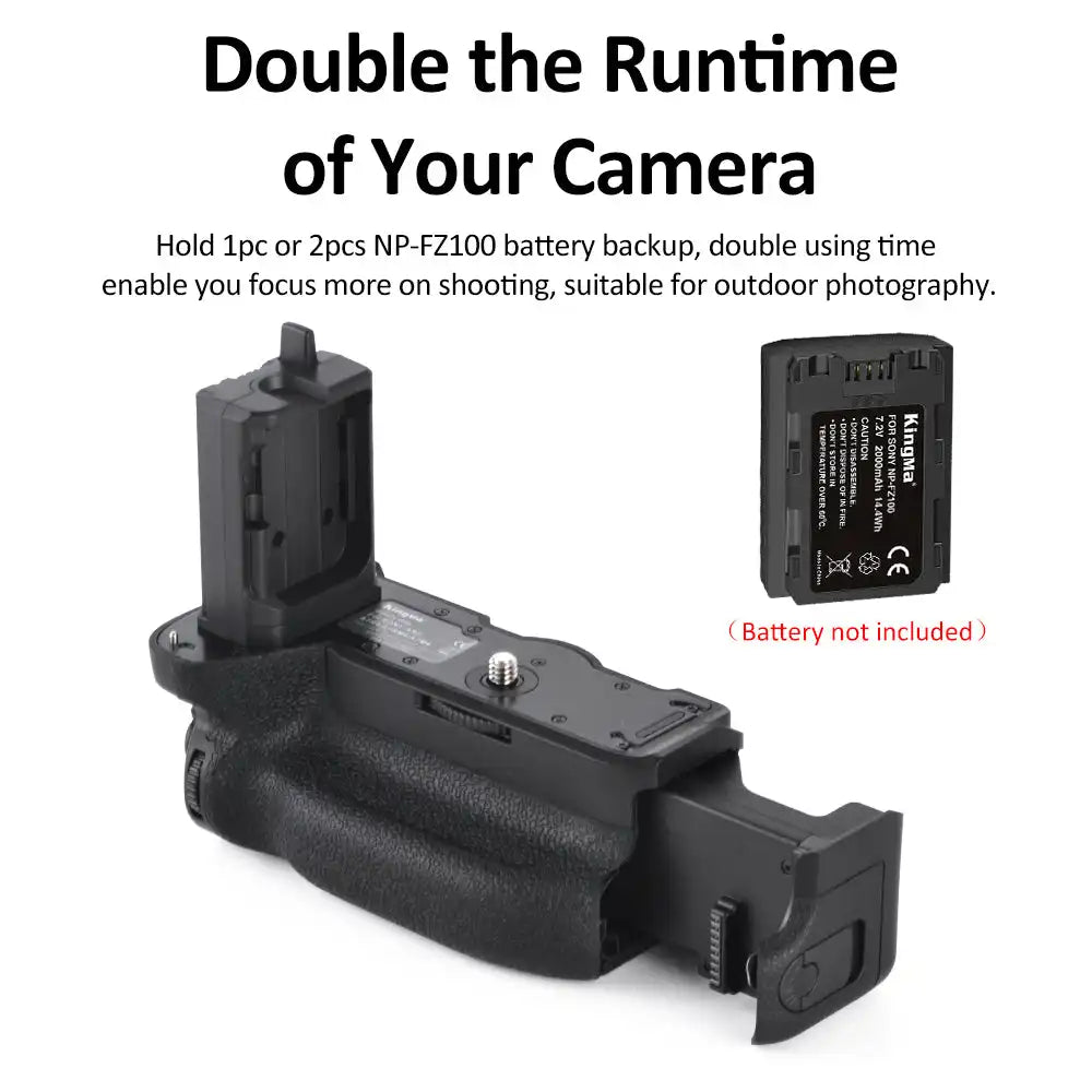 KingMa VG-C4EM | Sony | A9 II A7R IV A7M IV & A7RM IV | Battery Grip | Dual Slots - 5