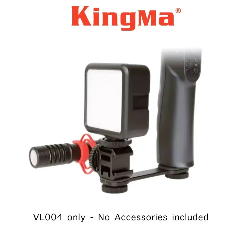 KingMa VL004 Extension Bracket | 3 Cold-shoe Interfaces | 1/4’’ Screw Mount - 4