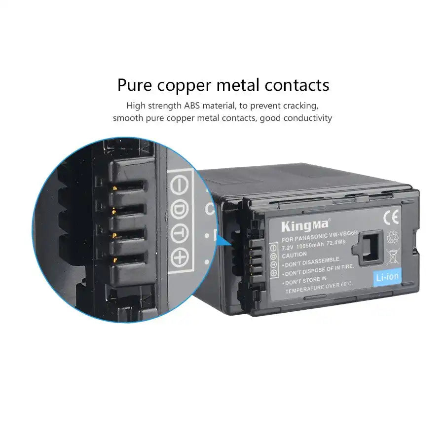 KingMa VW-VBG6H | Panasonic | 10050mAh | Replacement Battery - 5