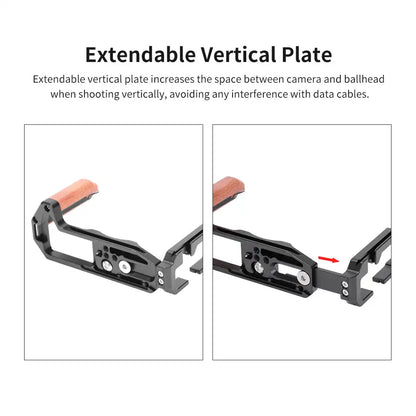 KingMa X-T5 | Fujifilm | L-Plate Bracket | Cold Shoe Mount - 3