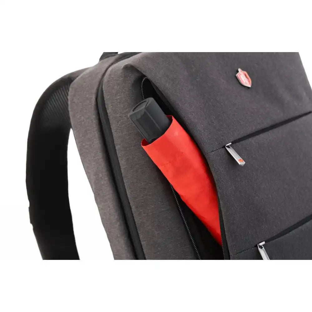 Krimcode Premium Quality K-TEC Fabric Modern Business-Formal Backpack - Dark Grey - 3