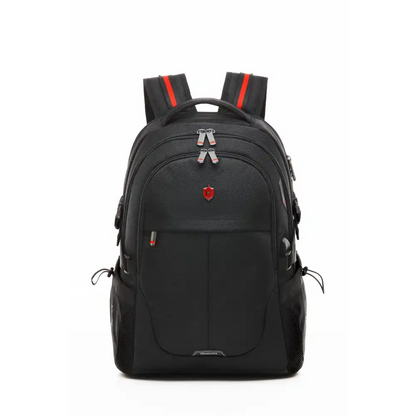 Krimcode Smart Casual Backpack Accent Straps Black - 2