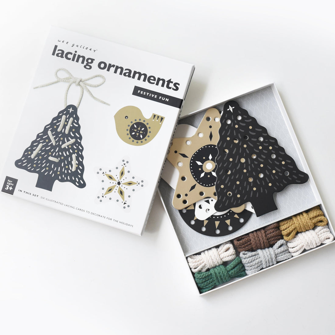 Toddler Lacing Cards - Festive Fun Lacing Ornaments