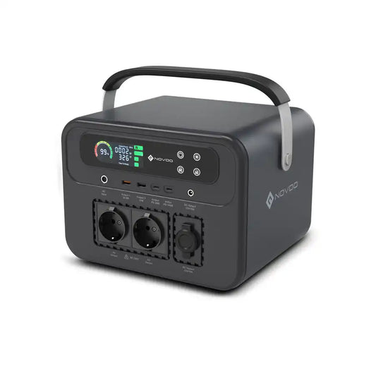 NOVOO Portable 700W AC Power Station | 666Wh/180000mAh Capacity | Dual AC Outlets | 100W PD Type-C