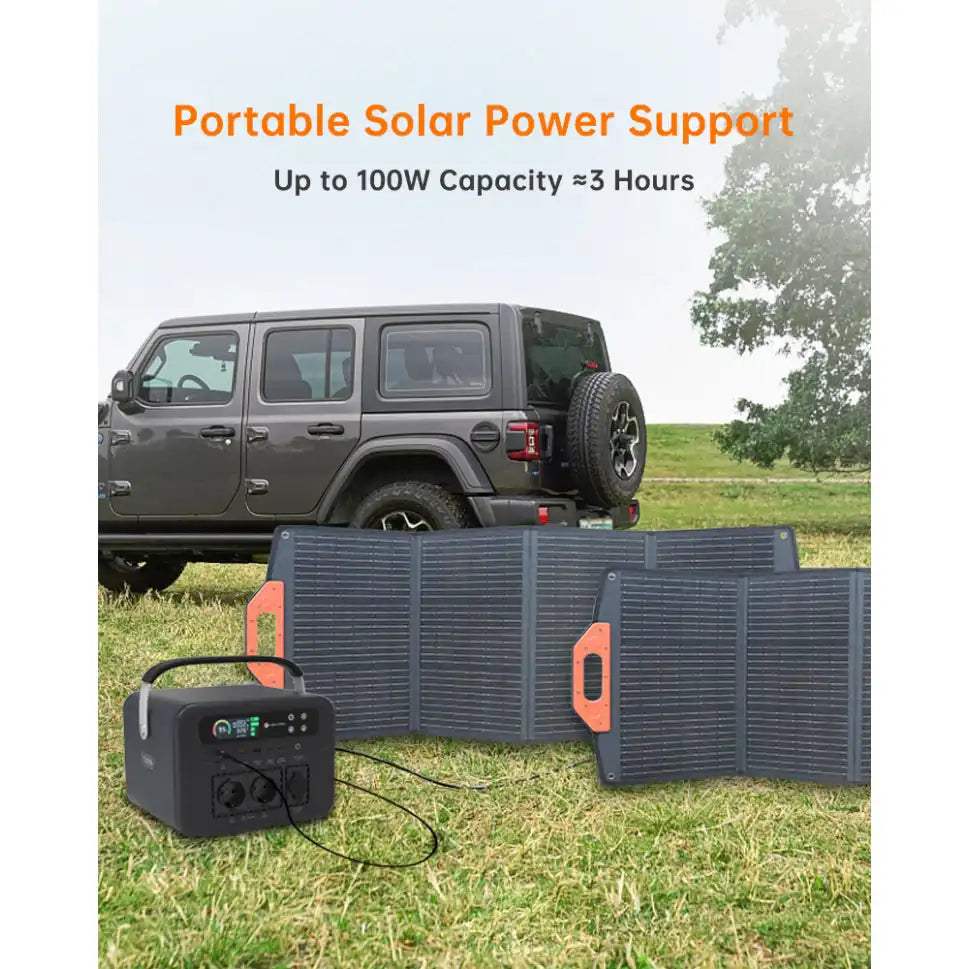 NOVOO RPS 100 Foldable Solar Panel with Kick-Stand - 6