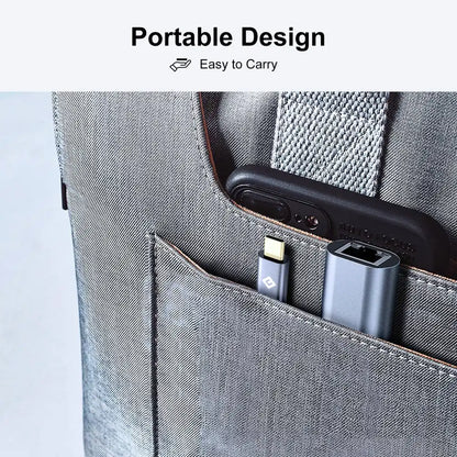 NOVOO USB-C Adapter to Ethernet Port Hub - 6