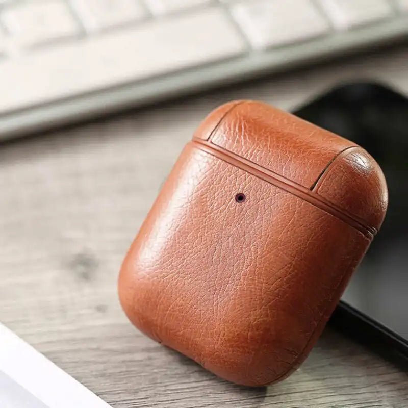 Protective Business Style Leather Case | Apple | AirPods 1 | Airpods 2 - 4