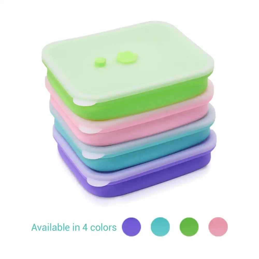 Silicone Food Storage Container with Airtight Lid | Set of 3 - 5