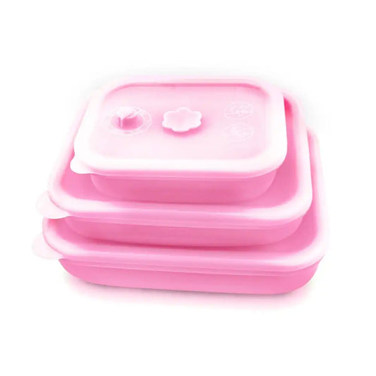 Silicone Food Storage Container with Airtight Lid | Set of 3 - 2