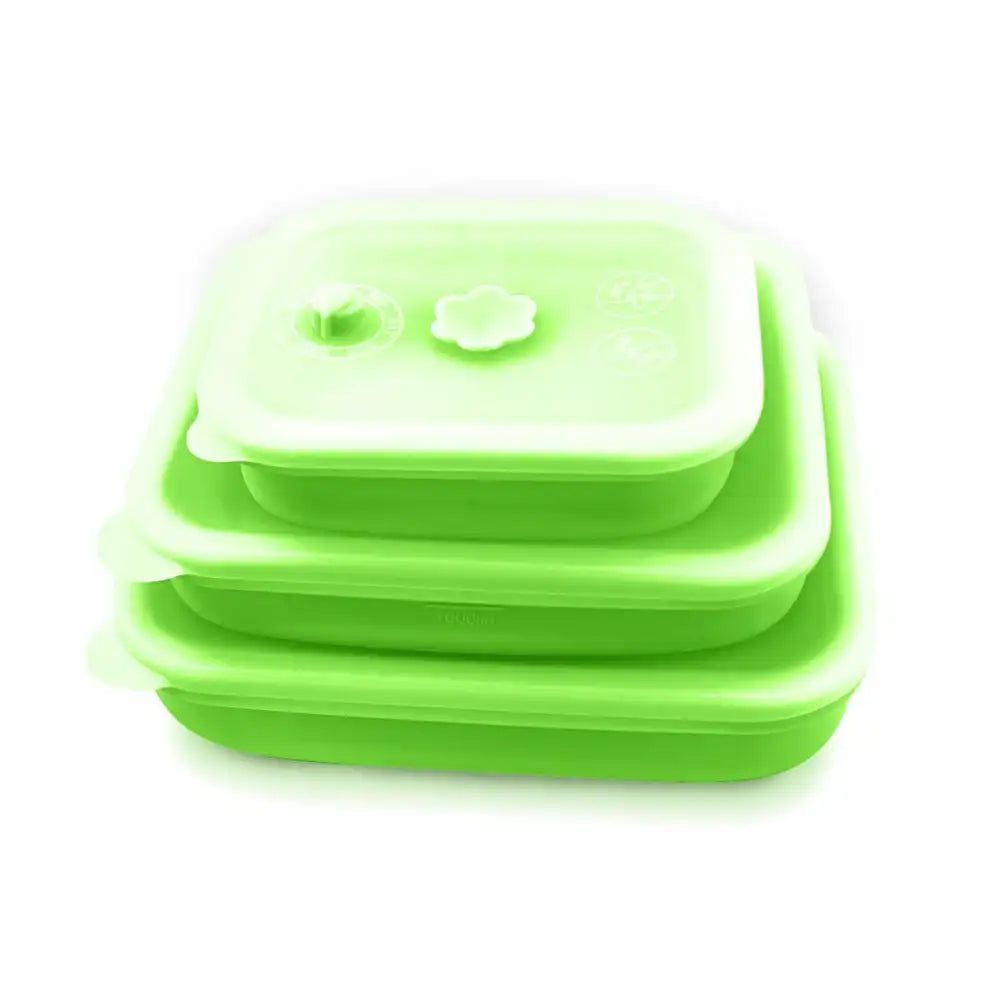 Silicone Food Storage Container with Airtight Lid | Set of 3 - 3