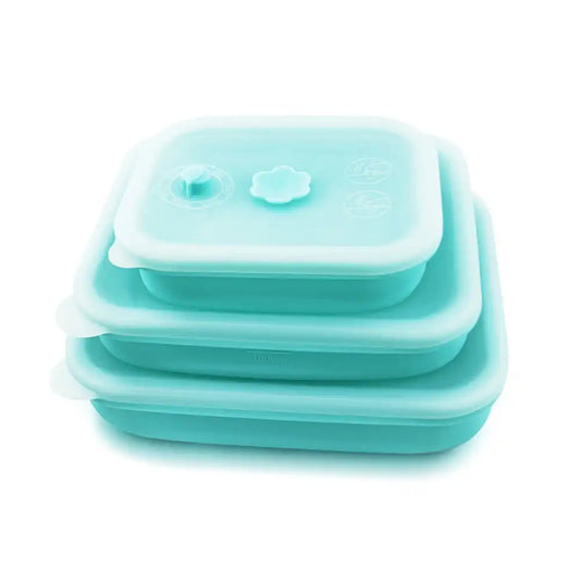 Silicone Food Storage Container with Airtight Lid | Set of 3 - 1