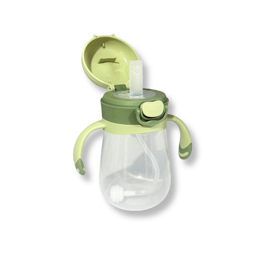 Toddler Straw Learning Bottle - Olive