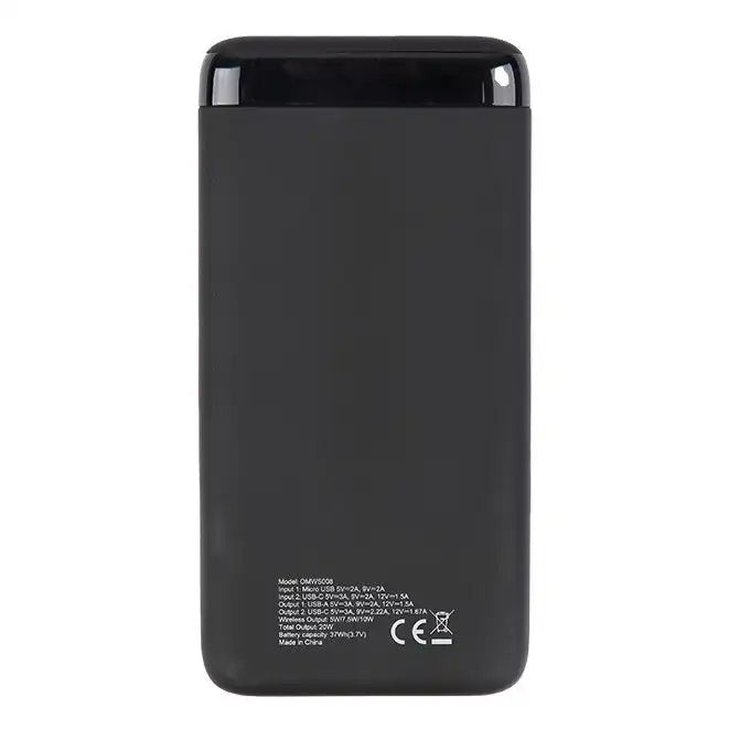 Omars 10000mAh Magnetic Power Bank | 20 Watts Power Delivery Type-C input/output and 18 Watts QC