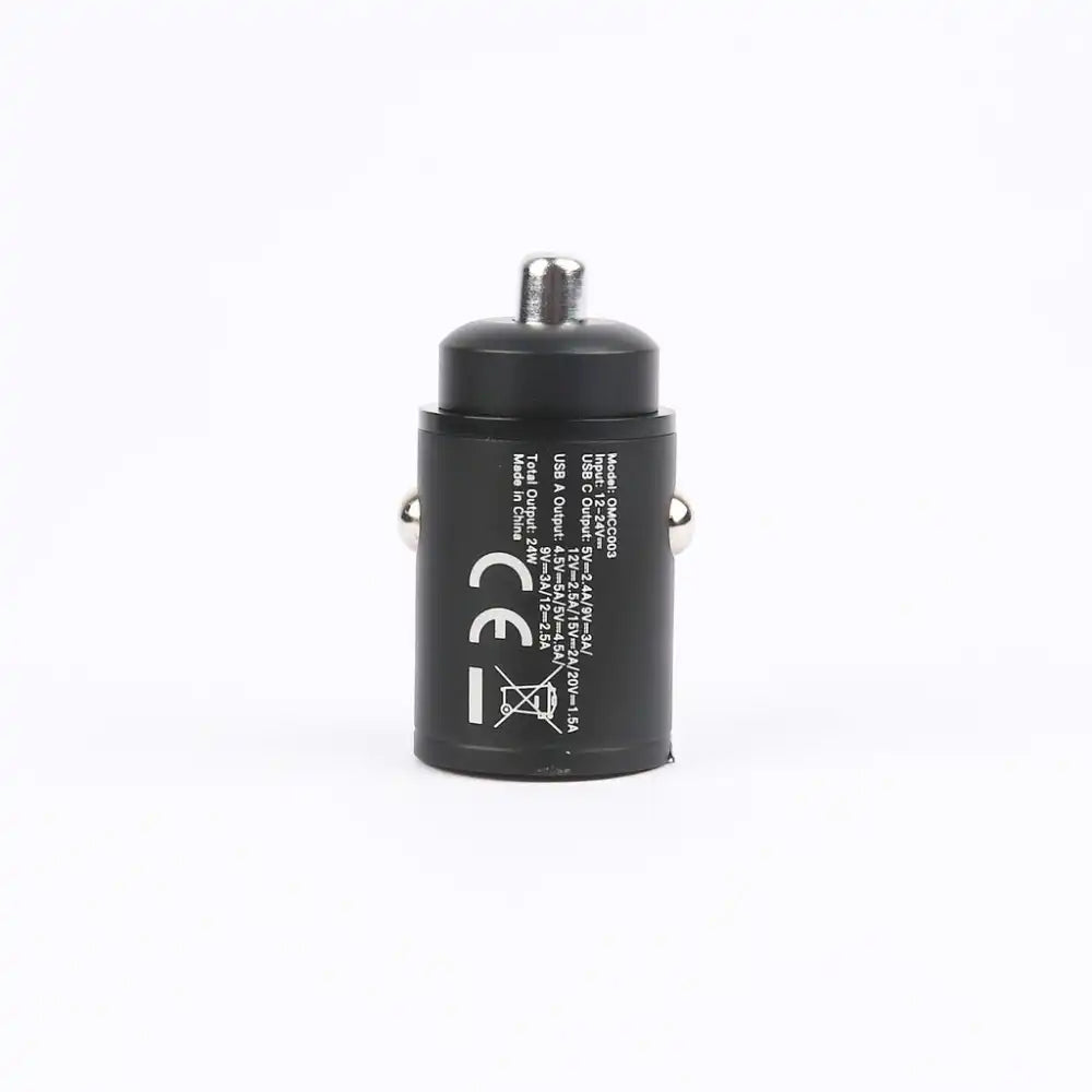 Omars 30W Power Delivery Dual-Port Car Charger | Compact Design USB A and TYPE C | Smartphones
