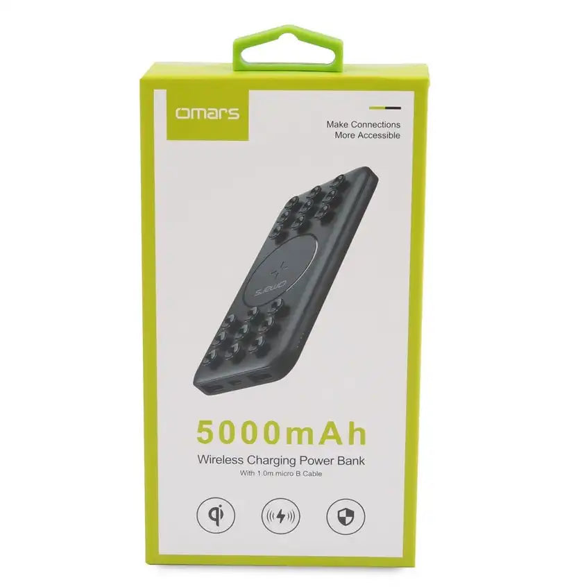 Wireless Charging Power Bank | Suction Cup | 5000mAh - 5