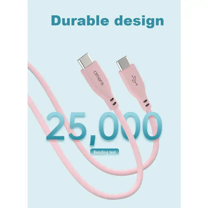 MFi-Certified Silicone Charging Cable | Type-C to Lightning | iPhone Models | PD20W Fast Charging