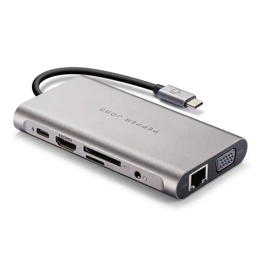 PEPPER JOBS 11-in-1 Multi-Port USB-C Interfaces Adapter Hub - 2