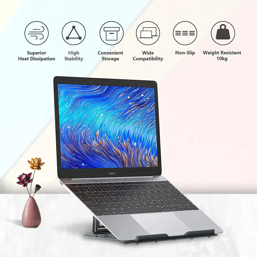 Pepper Jobs Laptop Stand | Ventilated & Adjustable Holder - 7