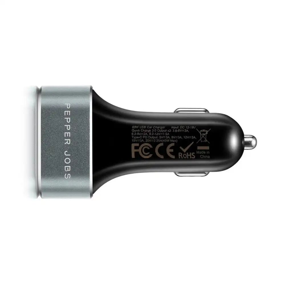 Fast Power Delivery Car Charger | 63W - 3