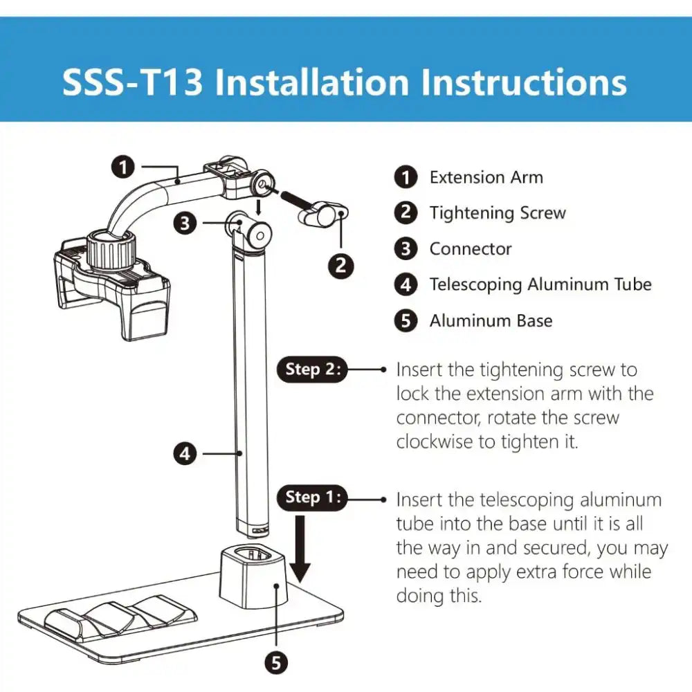 Phone Stand with Clip | Adjustable in Height & Angle | Stand Holder for two devices of various
