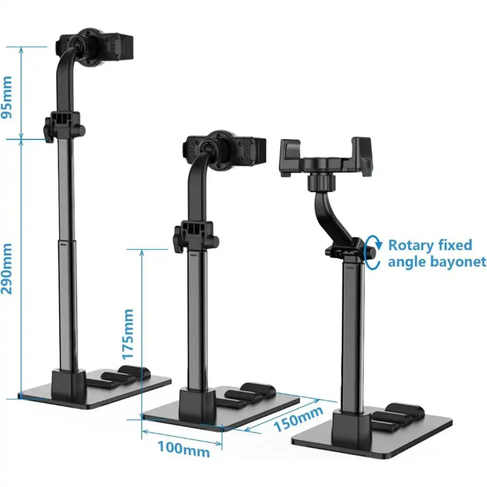 Phone Stand with Clip | Adjustable in Height & Angle | Stand Holder for two devices of various
