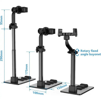 Phone Stand with Clip | Adjustable in Height & Angle | Stand Holder for two devices of various