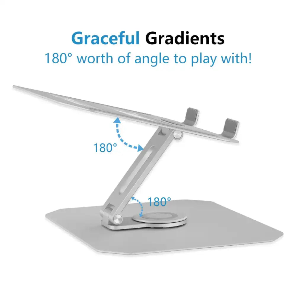 Pepper Jobs Swivel Adjustable Aluminum Stand for Laptops | 360° Rotating - 3