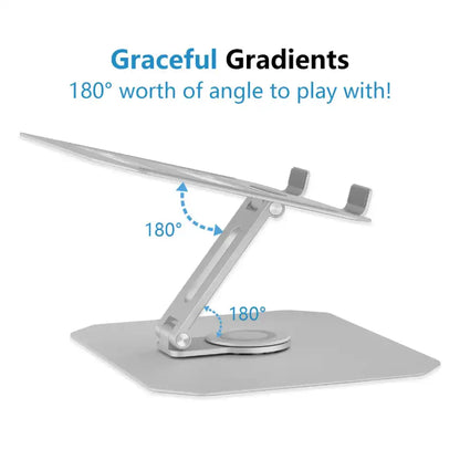 Pepper Jobs Swivel Adjustable Aluminum Stand for Laptops | 360° Rotating - 3