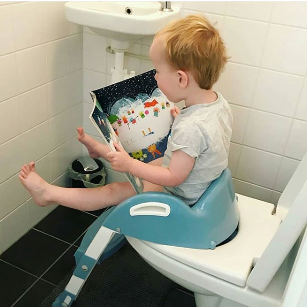 Kiddyloo Foldable Toilet Trainer with Adjustable Step