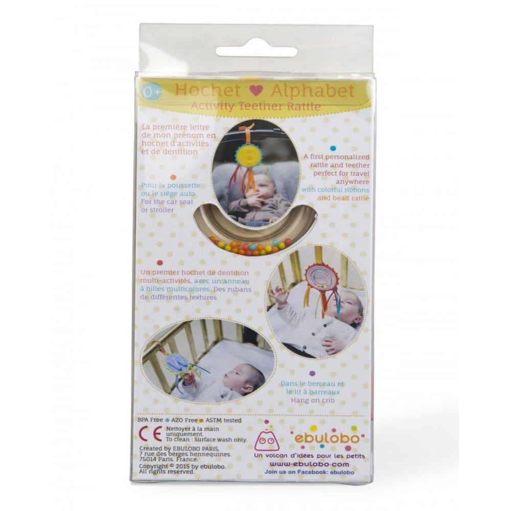 Baby Teething Teether Rattle Shaker - Letter Z