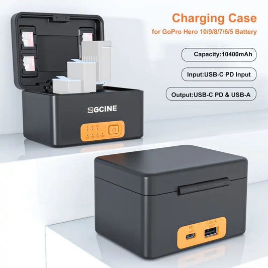 ZGCINE PS-G10 Charging Case | GoPro Batteries | 3 Charging Slots - 2